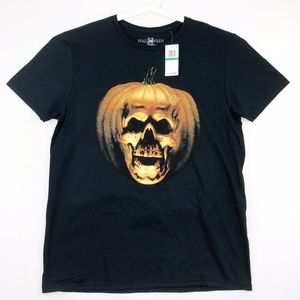 Hybrid Halloween II Graphic Pumpkin T-Shirt Large